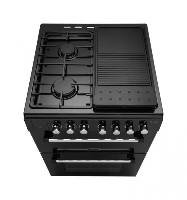 Hotplater with Aluminium Chef Top on Rangemaster Classic 60 Gas Double Oven Cooker 60cm