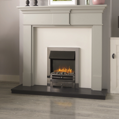 Gazco Logic2 Remote Control Electric Fire with Chrome Frame & Chartwell Front