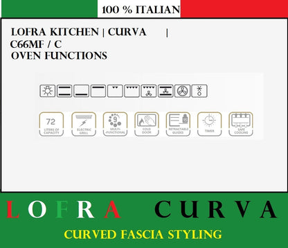 Lofra Curva 60 C66 C Gas Dual Fuel Range Cooker 60cm