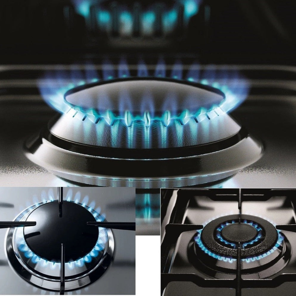 Cast Pan Supports on Lofra Rainbow 60 PB i66MFT /GVT C Cream Dual Fuel Gas Range Cooker 60cm