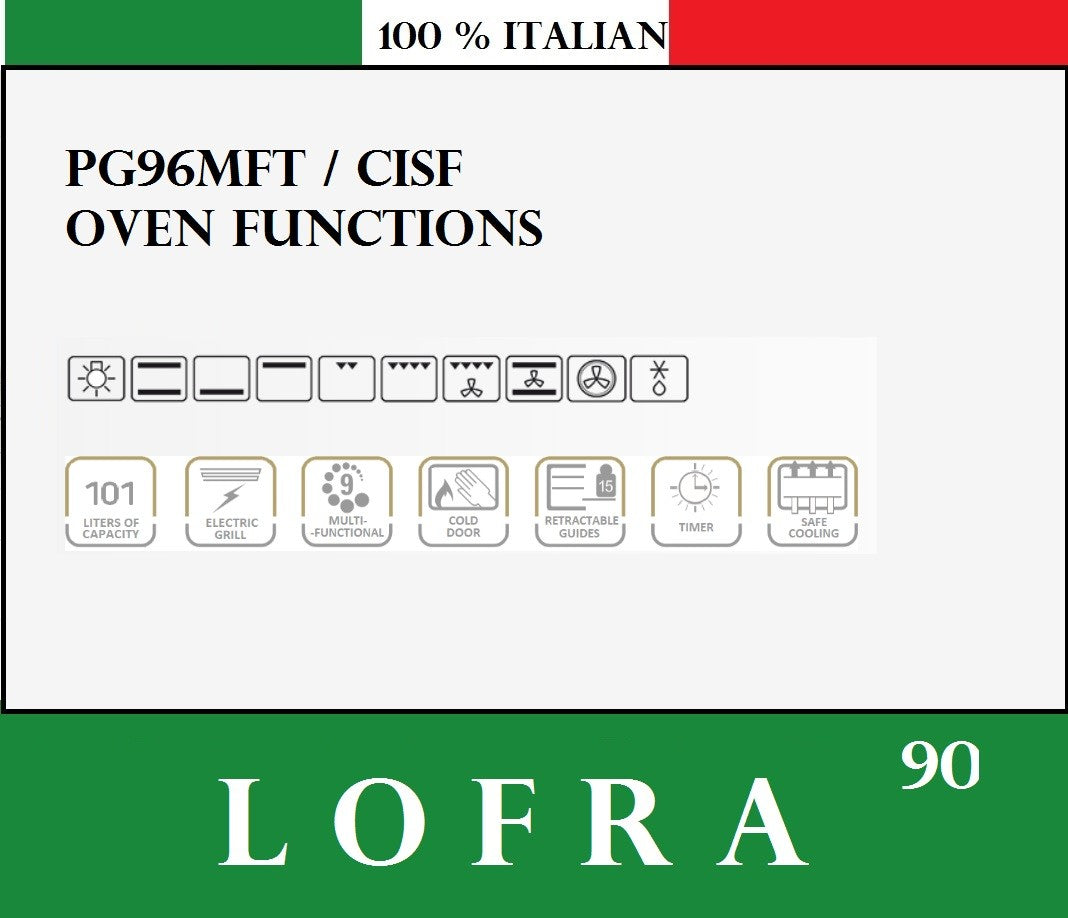 LOFRA Special 100  PG106MFT/Ui Stainless Gas Dual Fuel Range Cooker 100cm