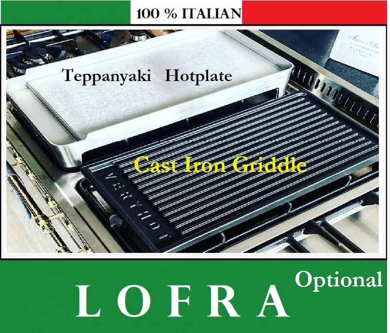 Optional Teppanyaki Hotplate for LOFRA VENEZIA PNMG96W-MFT C 90cm Gas Dual Fuel Italian Range Cooker