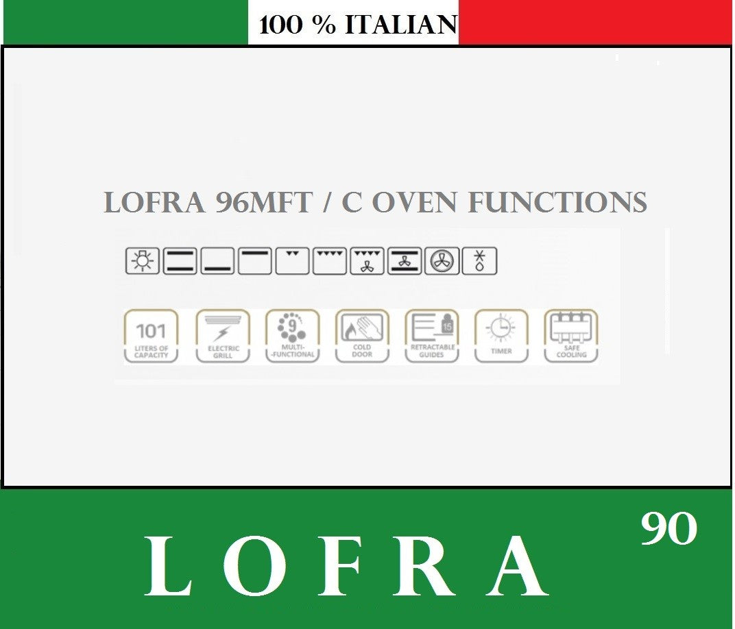 LOFRA ITALIA 90D A  G96WMFTA AEO Gas Dual Fuel Range Cooker 90cm