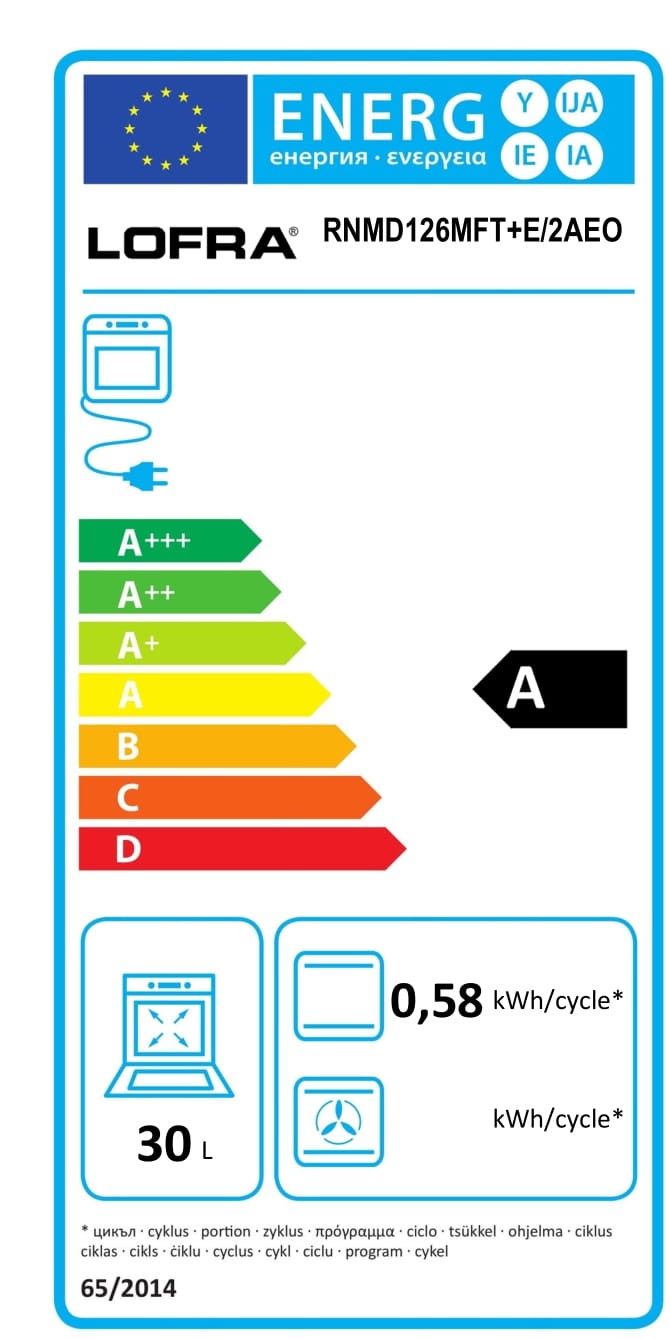 Lofra 150cm D156MFT+MFT/AEOV Italian Range Cooker label