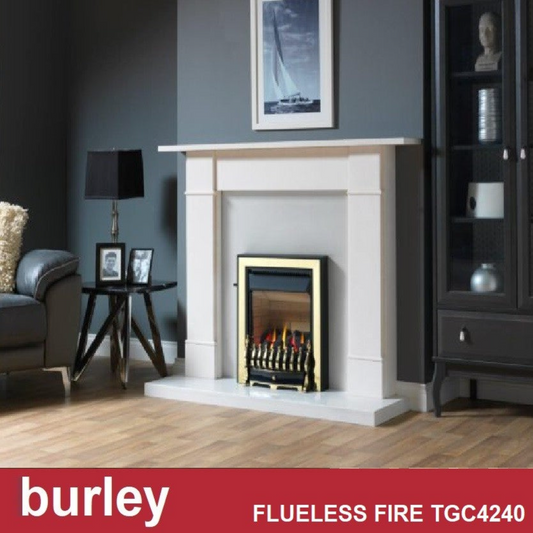 Burley Environ 4240 Coal Effect Flueless Gas Fire Black & Brass