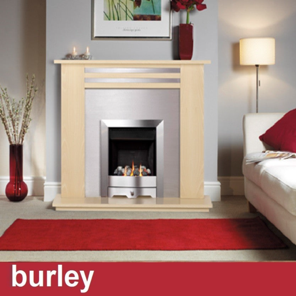 Burley Environ 4247 Stainless Steel Coal Effect Flueless Gas Fire