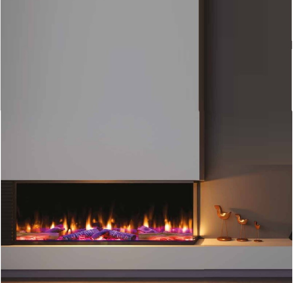 Iconic 1250 Electric Fire Solarflame HD125 Multi-Sided Electric 1250mm