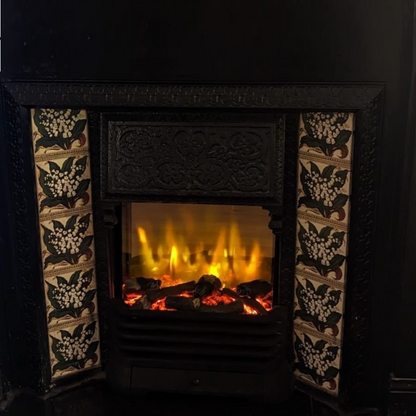 Iconic Trance 450 Inset Advanced Electric Fire for Victorian Tiled Cast Fireplace THD450