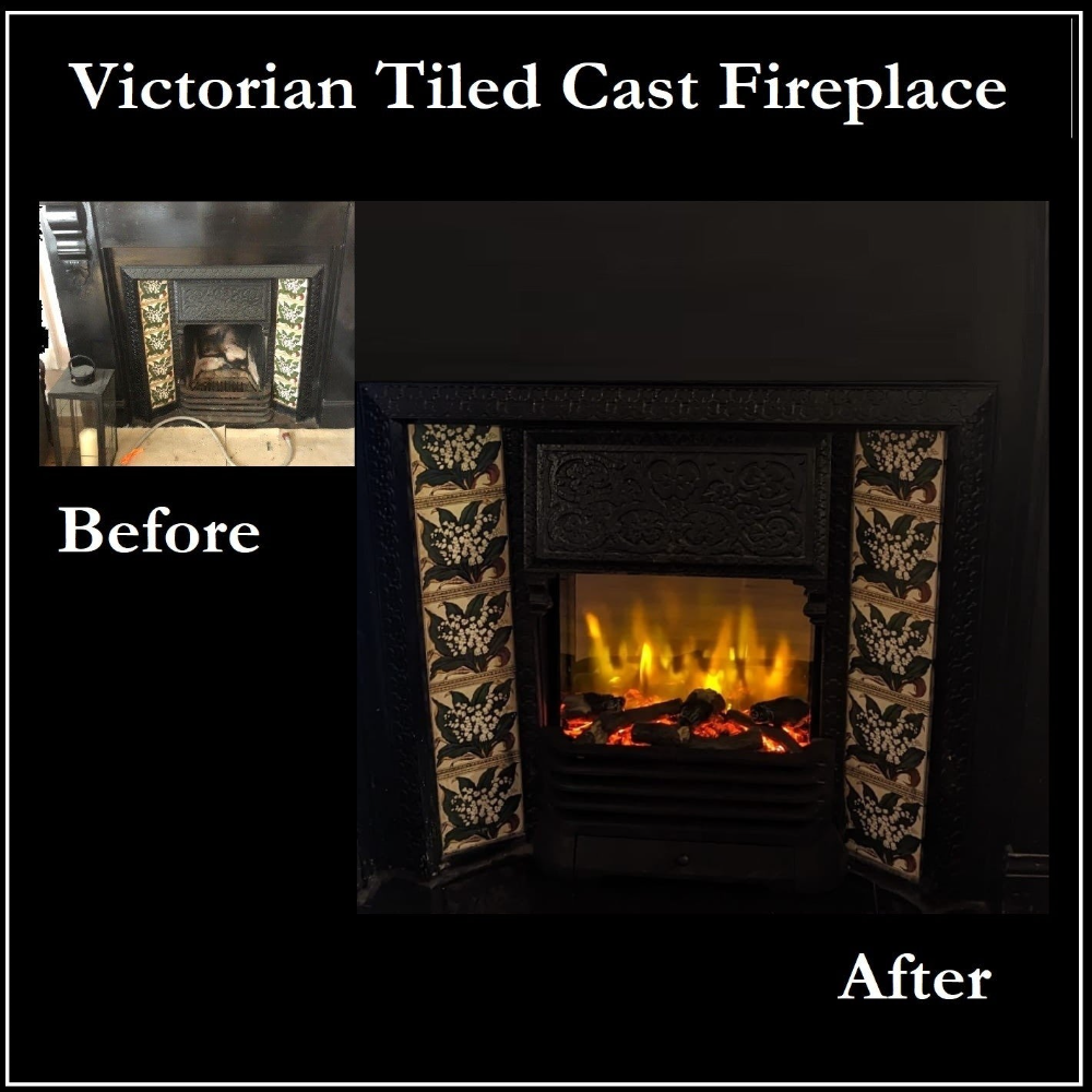 Iconic Trance 450 Inset Advanced Electric Fire for Victorian Tiled Cast Fireplace THD450