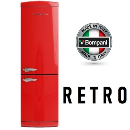 Bompani 60cm BOCB606/R Retro Fridge Freezer in Red