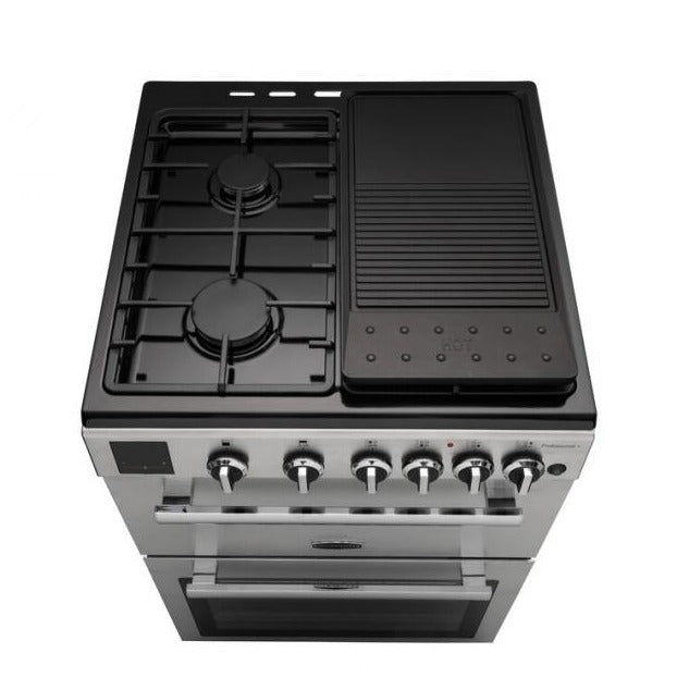 Hotplate on the Rangemaster Professional 60+ Gas Double Oven Cooker 60cm