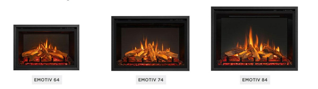 Gazco eMotiv 74 Electric Fire 3 sizes