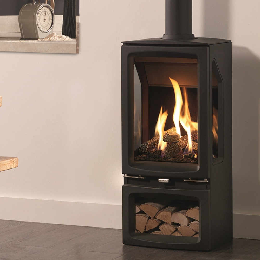 Gazco Vogue Midi T Midline 3-Sided Balanced Flue Gas Stove