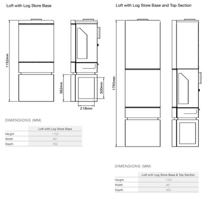 Gazco Loft Balanced Flue Gas Stove