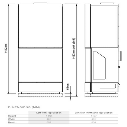 Gazco Loft Conventional Flue Gas Stove