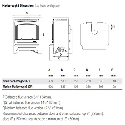 Gazco Marlborough2 Medium Conventional Flue Gas Stove