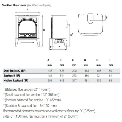 Gazco Small Stockton2 Balanced Flue Gas Stove