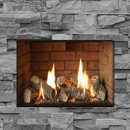 Gazco Riva2 500 Conventional Flue Log Effect Gas Fire with Edge Frame