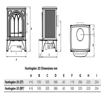 Gazco Huntingdon 20 Conventional Flue Gas Stove