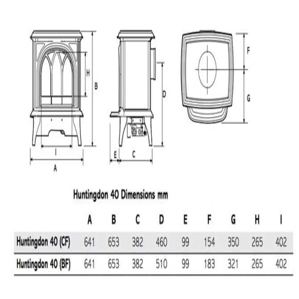 Gazco Huntingdon 40 Conventional Flue Gas Stove