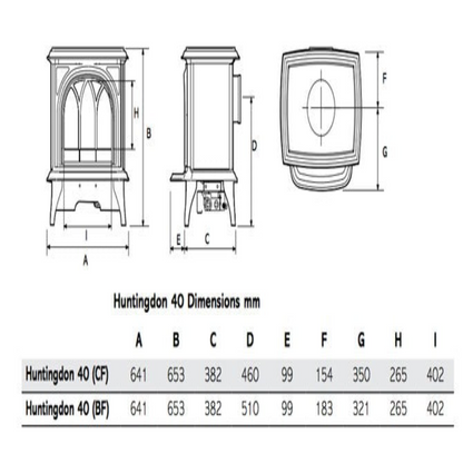 Gazco Huntingdon 40 Conventional Flue Gas Stove