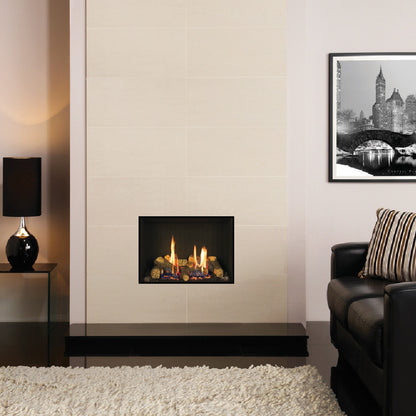 Gazco Riva2 500 Conventional Flue Log Effect Gas Fire with Edge Frame