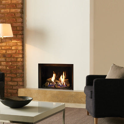 Gazco Riva2 500 Conventional Flue Log Effect Gas Fire with Edge Frame