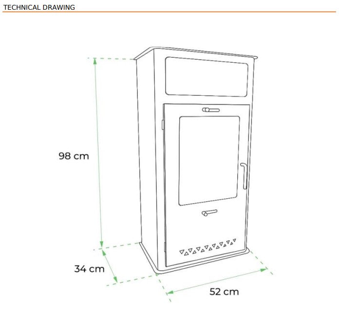 Scandi-Flame Boston Bioethanol Stove