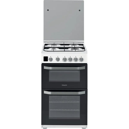 CAPRI Gas Double Oven Lidded Cooker in White TGCHD5G00CCW 50cm