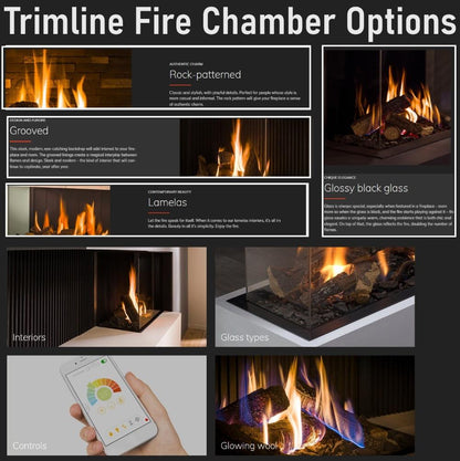 Trimline Fire Optional Extra Fire Chamber Options & Interiors