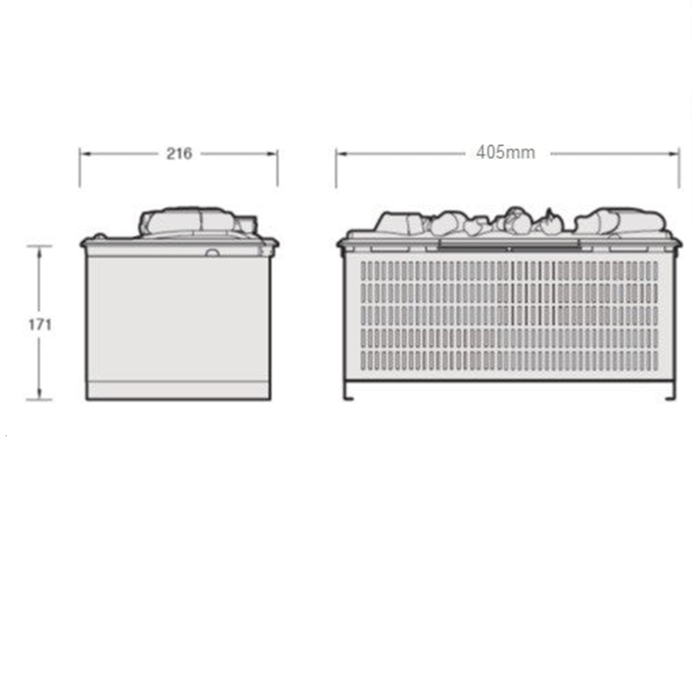 Single / Double Sided Electric Fire CAS 1000 Electric Opti-Myst Log Fire.