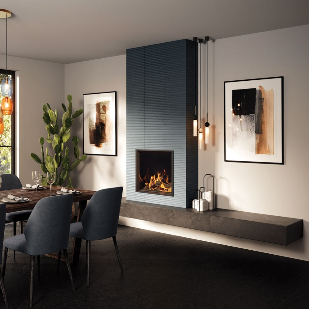 Gazco Onyx Eclipse 60HL Conventional Flue Frameless Gas Fire