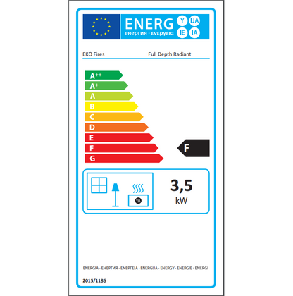 Ekofire 3035 Open Fronted Coal Effect Gas Fire - The Palmerstown