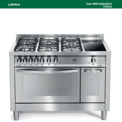 Lofra Dolcecita RNMD 126MFT+E/2Ci Gas Dual Fuel Range Cooker,2 Ceramic Zones 120cm