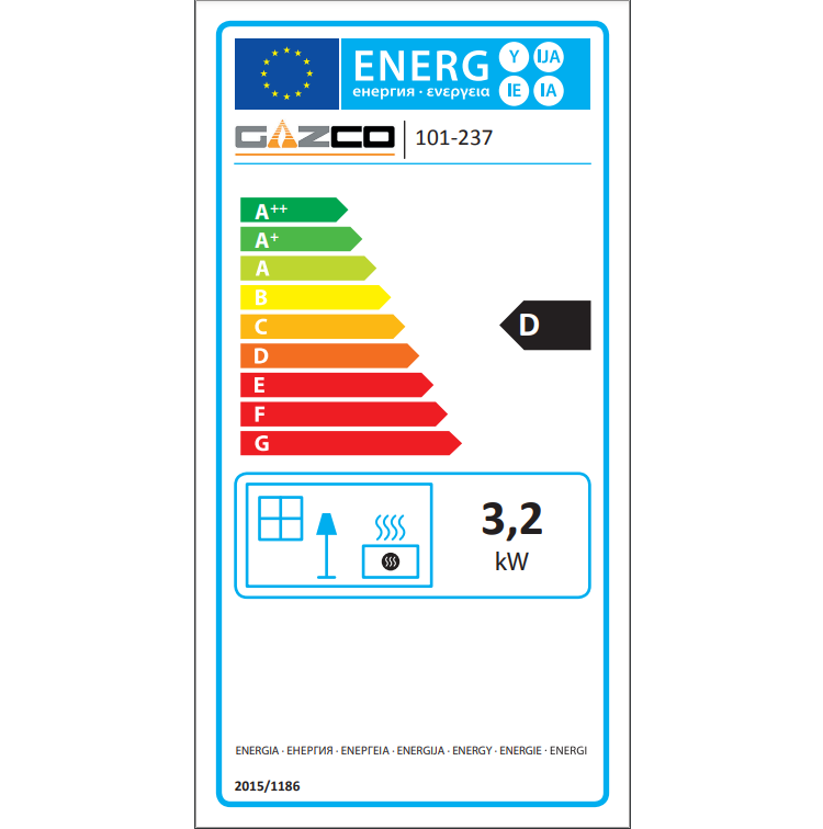 Gazco Logic HE Balanced Flue Coal Effect Gas Fire with Beat Frame