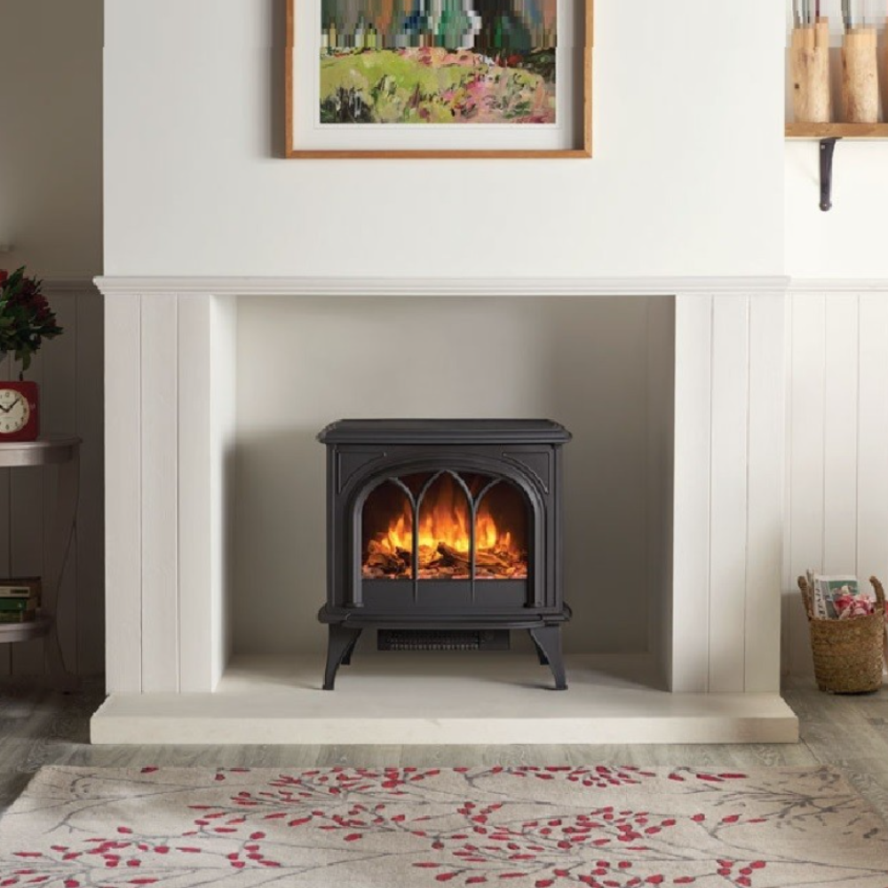 Gazco Huntingdon 30 Electric Stove in Black