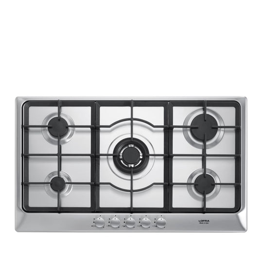 Lofra Artes 90 HDS9T0 5 Burner Gas Hob Centre Position Wok Burner 90cm