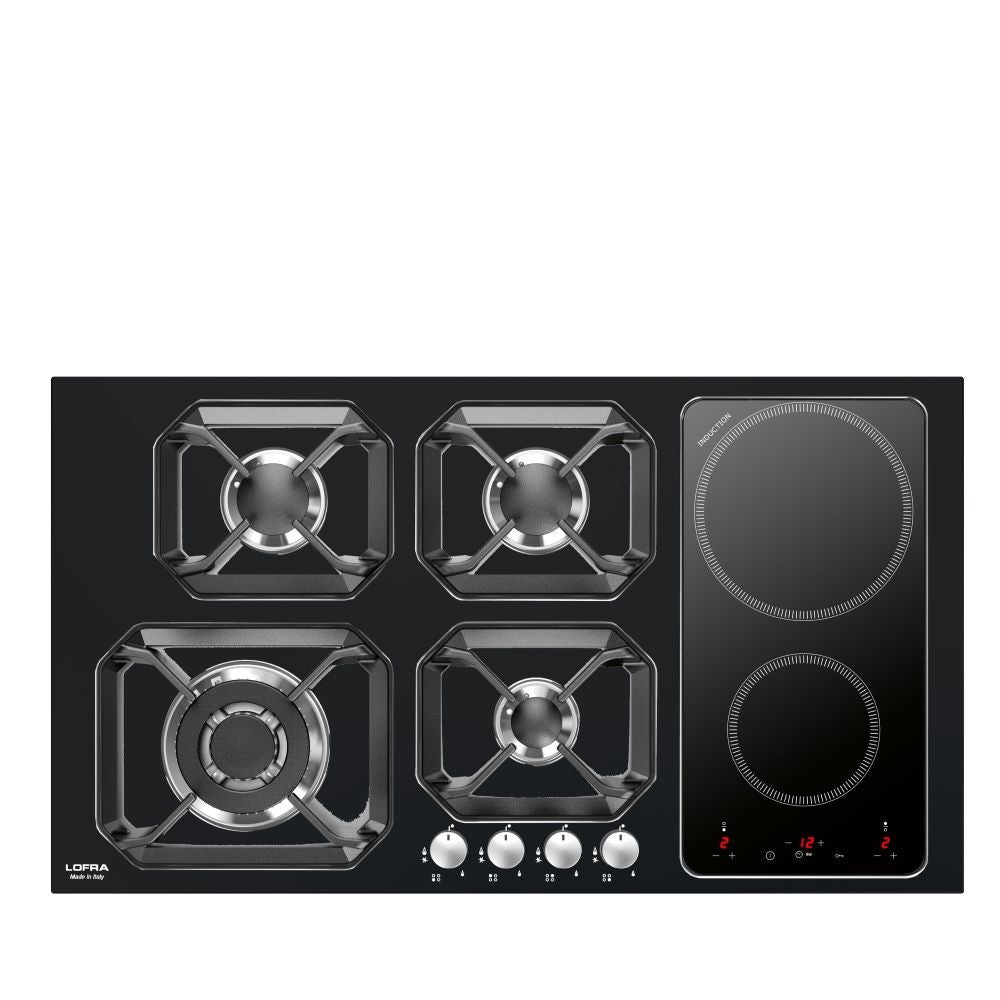 Lofra Nettuno 90 Dual Hob HLS9G2I Low Profile Gas and Induction Hob 90cm