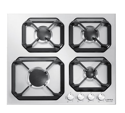 Lofra Urano 60 HLS640 4 Burner Stainless Steel Low Profile Gas Hob 60cm