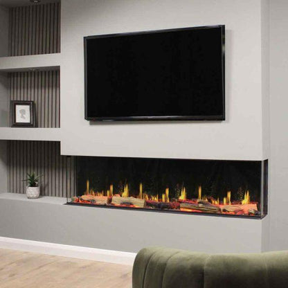 Iconic Trance 1250 Electric Fire Advanced Electric Video Flame Effect Log Fire 1250mm