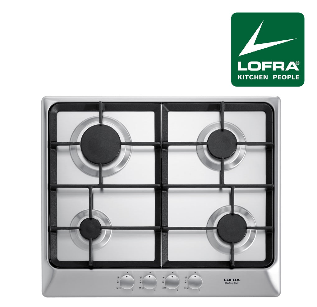 Lofra Artes HDS640 4 Burner Gas Hob Stainless Steel 60cm