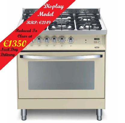 Lofra Rainbow 80 PBI G86MFT GVT C Cream Gas Dual Fuel Range Cooker 80cm