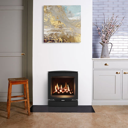 Gazco Logic HE Conventional Flue Coal Effect Gas Fire with Vogue Frame