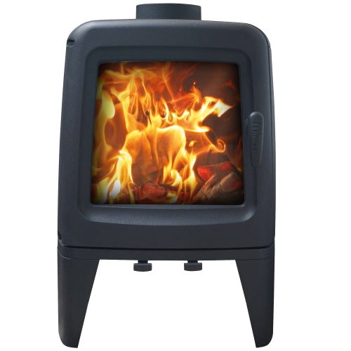 Mi-Fire Cast Iron Fire Pod 5Kw Wood Burning Freestanding Contemporary Stove.