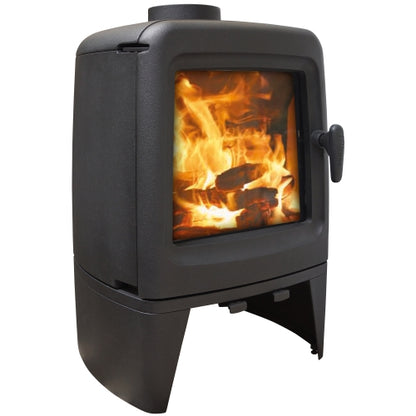 Mi-Fire Cast Iron Fire Pod 5Kw Wood Burning Freestanding Contemporary Stove.