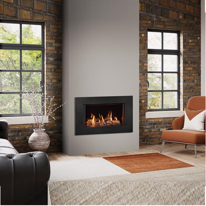 Gazco Onyx Avanti 65 Conventional Flue Log Effect Gas Fire with Expression Frame