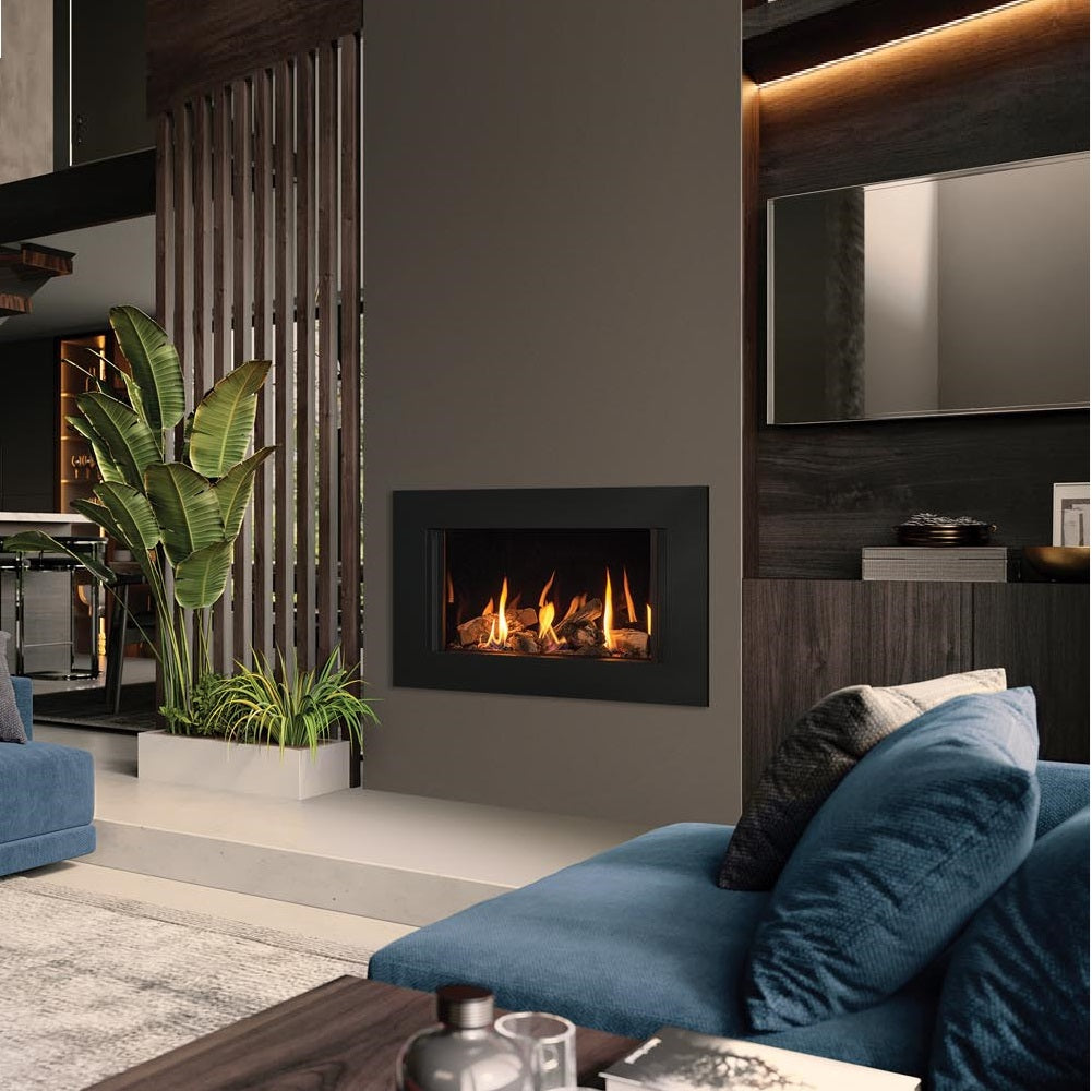 Gazco Onyx Avanti 65 Conventional Flue Log Effect Gas Fire with Expression Frame