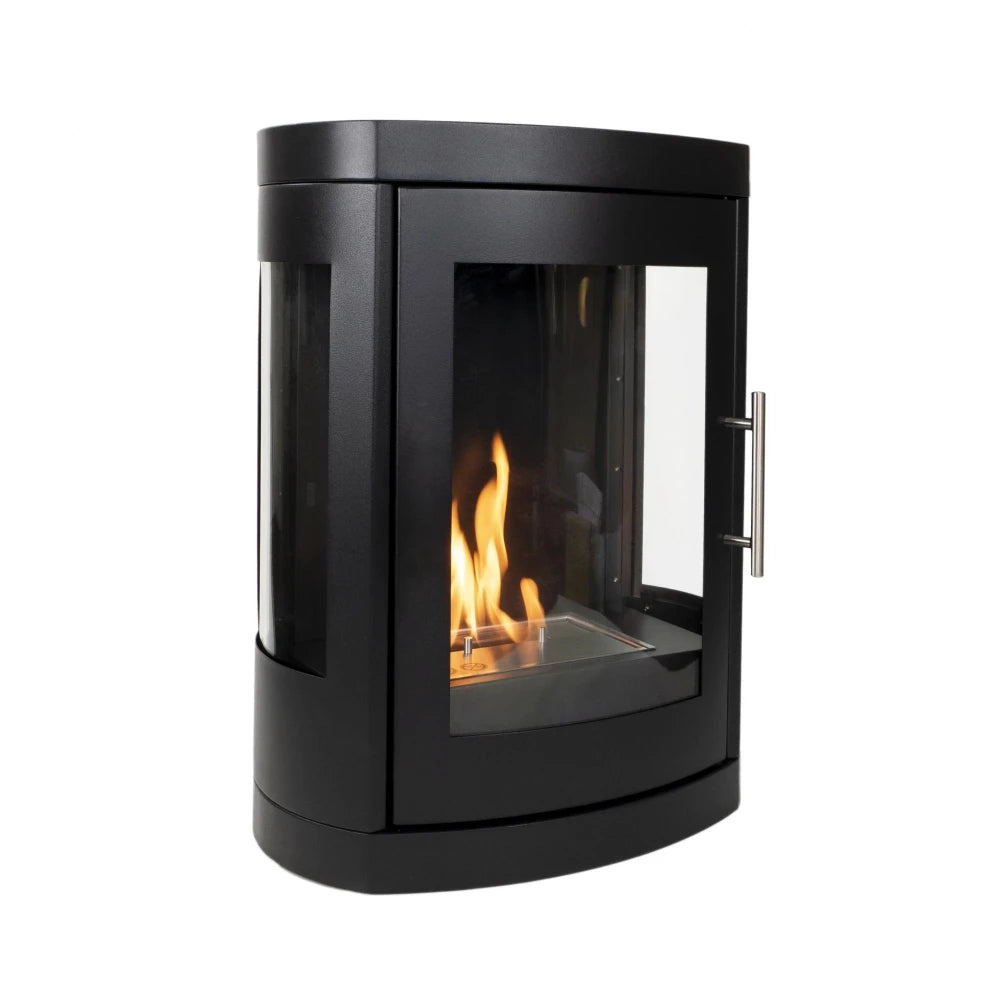 Scandi-Flame Oregon Wall-Mounted Bioethanol Stove – No Chimney, No Problem!