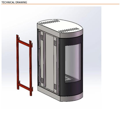 Scandi-Flame Oregon Wall-Mounted Bioethanol Stove – No Chimney, No Problem!