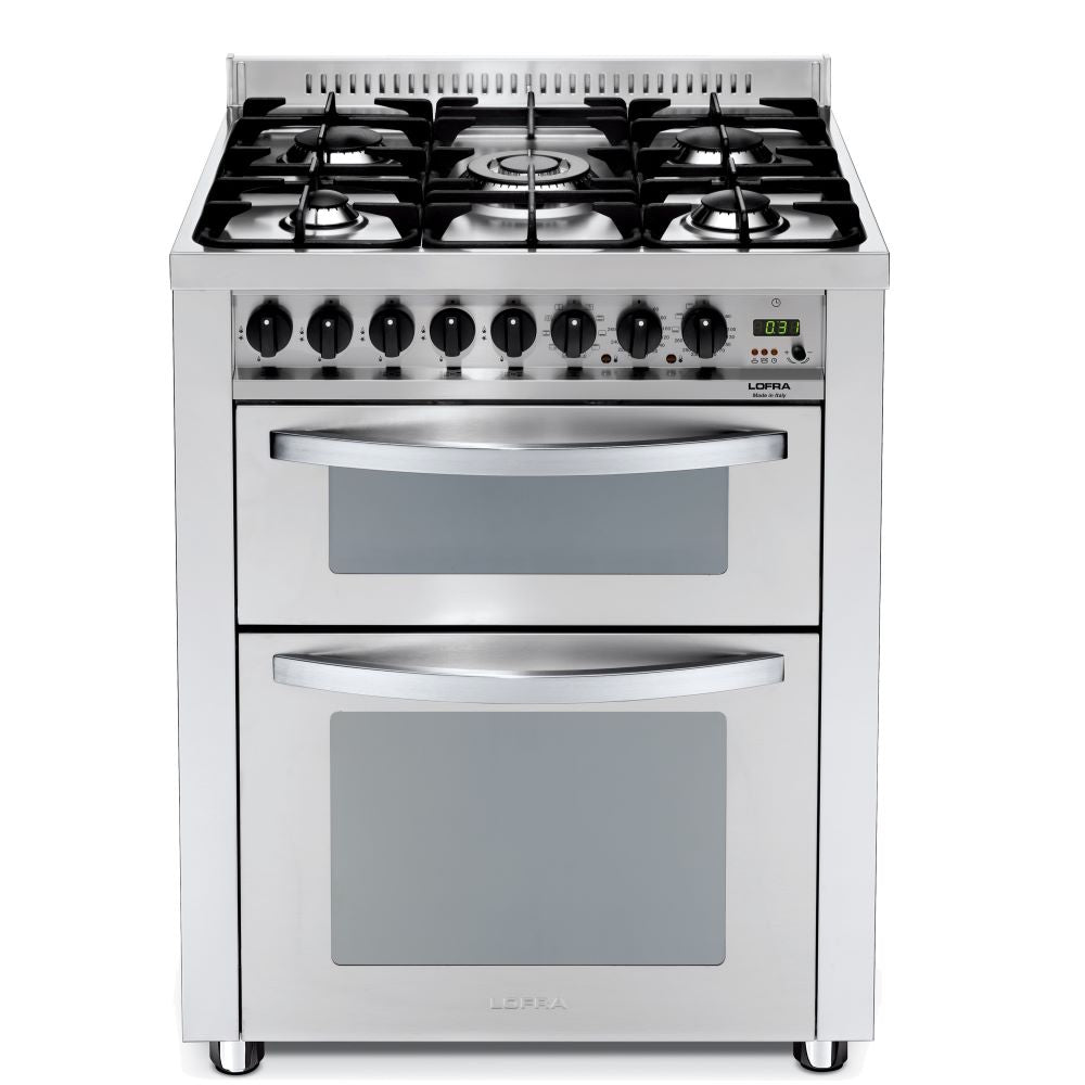 Professional 70cm PUD 76MFTE/Ci Gas Dual Fuel Range Cooker Stainless Steel 70cm